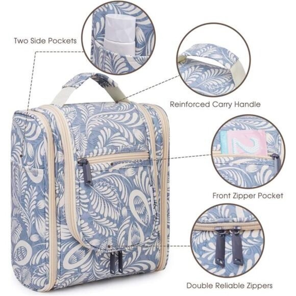 Hanging Travel Toiletry Bag Cosmetic Make up Organizer for Women and Men - Picture 5 of 6